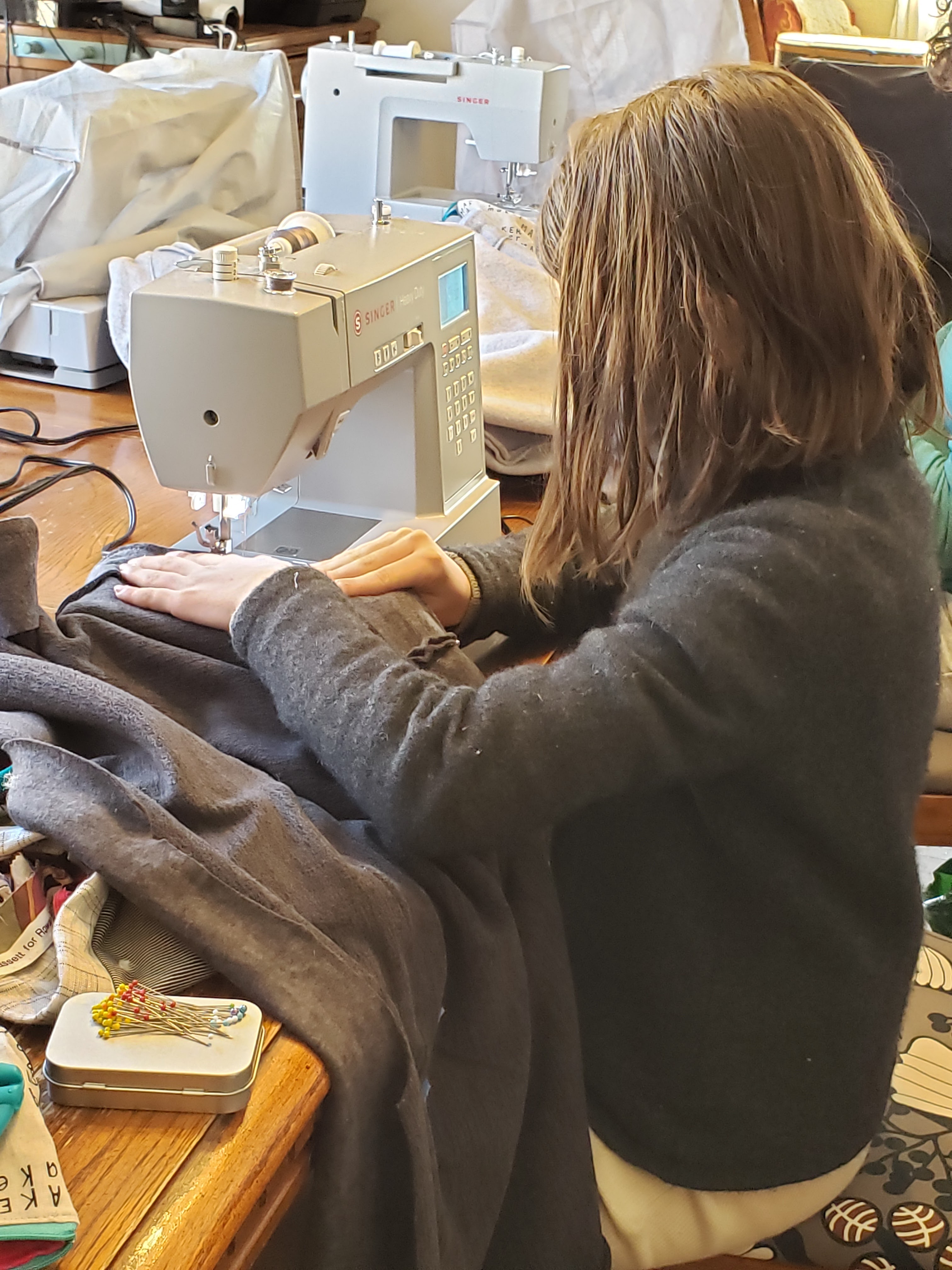 Student sewing project