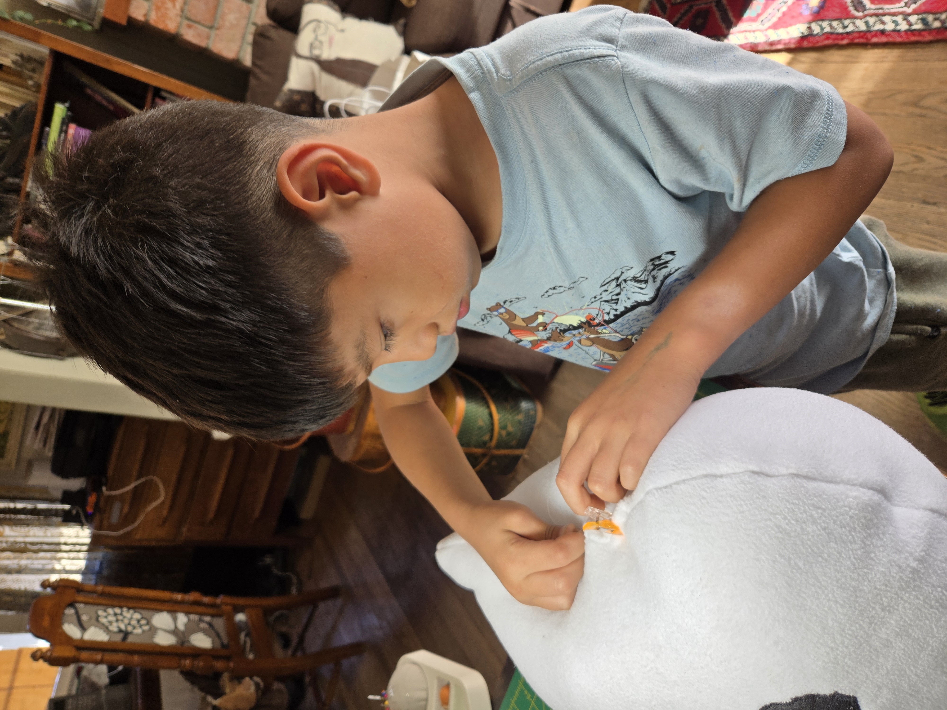 Student sewing project